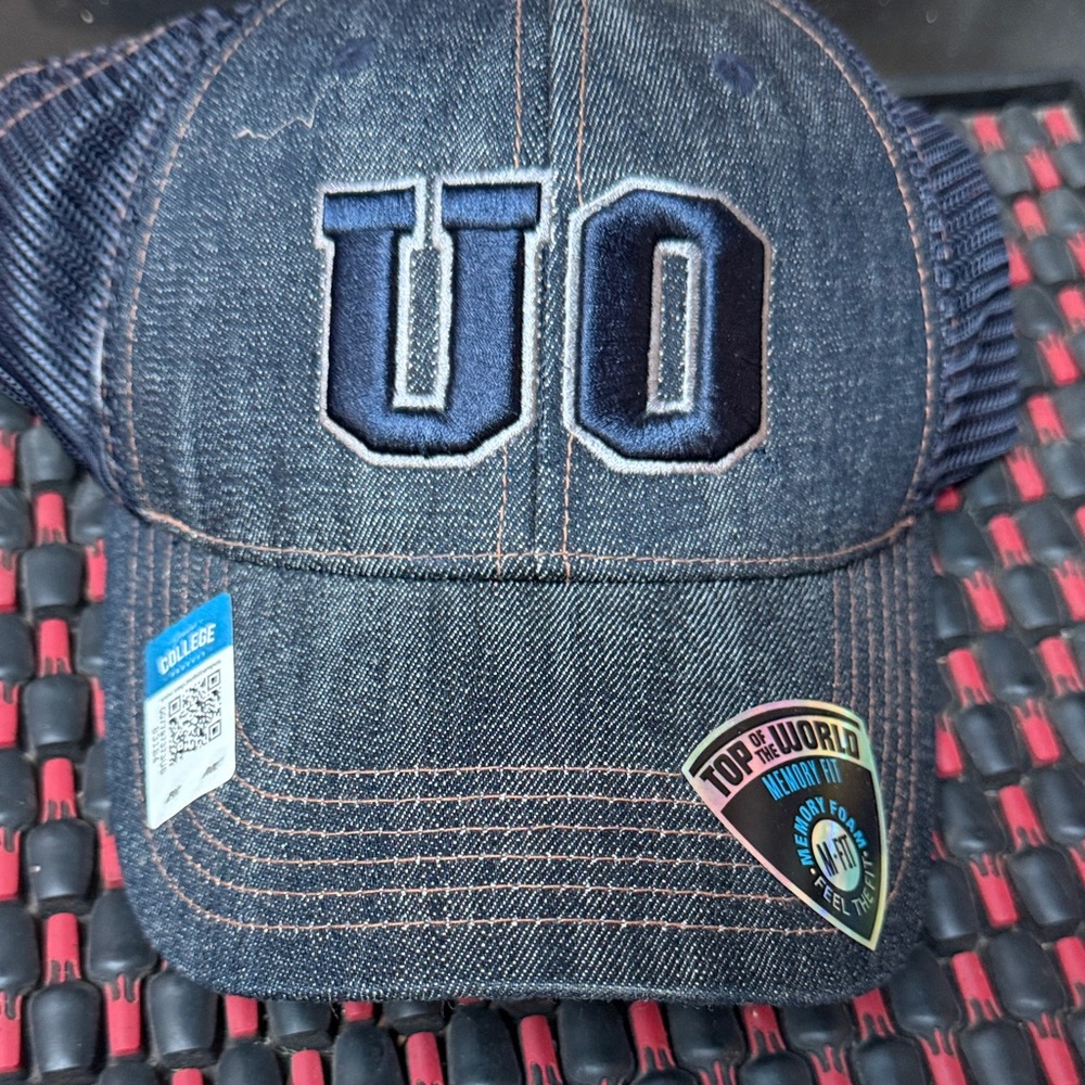 Top of the World Denim Cap with Navy Logo
